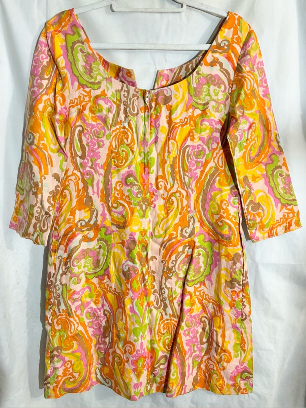 J Crew Groovy Linen Shift Dress Sz 4 Pockets organic Breathable - Picture 3 of 15